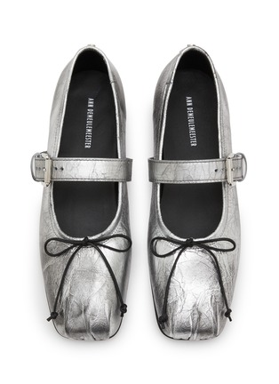 Detail View - Click To Enlarge - ANN DEMEULEMEESTER - Leather Mary Jane Flats