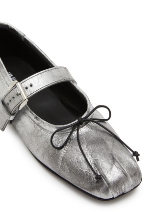 Detail View - Click To Enlarge - ANN DEMEULEMEESTER - Leather Mary Jane Flats