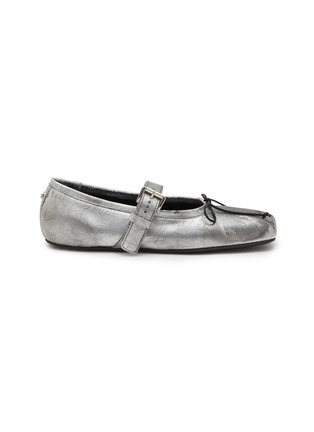 Main View - Click To Enlarge - ANN DEMEULEMEESTER - Leather Mary Jane Flats