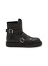 Main View - Click To Enlarge - ANN DEMEULEMEESTER - Buckle Grained Leather Ankle Boots