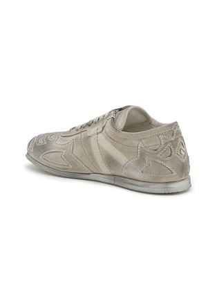 Detail View - Click To Enlarge - ANN DEMEULEMEESTER - Texan Stitching Suede Low Top Women's Sneakers