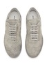 Figure View - Click To Enlarge - ANN DEMEULEMEESTER - Texan Stitching Suede Low Top Women's Sneakers
