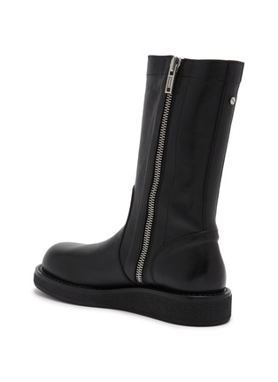  - ANN DEMEULEMEESTER - Flat Mid Grained Shiny Calf Skin Boots