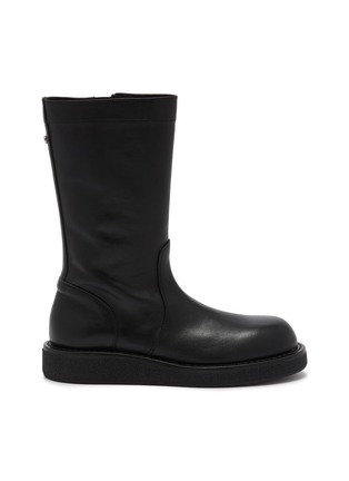Main View - Click To Enlarge - ANN DEMEULEMEESTER - Flat Mid Grained Shiny Calf Skin Boots