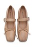 Detail View - Click To Enlarge - ANN DEMEULEMEESTER - Leather Mary Jane Flats