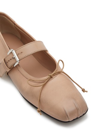 Detail View - Click To Enlarge - ANN DEMEULEMEESTER - Leather Mary Jane Flats