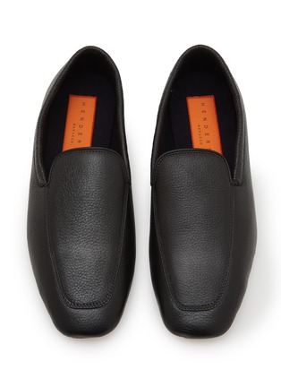 Detail View - Click To Enlarge - HENDERSON - Slip On Pebbled Deer Leather Loafers