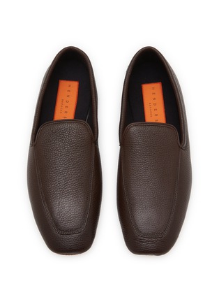 Detail View - Click To Enlarge - HENDERSON - Slip On Pebbled Deer Leather Loafers