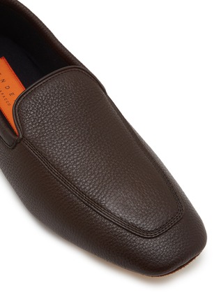 Detail View - Click To Enlarge - HENDERSON - Slip On Pebbled Deer Leather Loafers