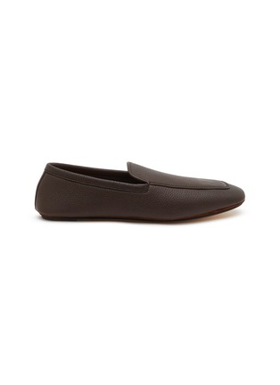 Main View - Click To Enlarge - HENDERSON - Slip On Pebbled Deer Leather Loafers