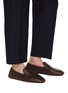 Figure View - Click To Enlarge - HENDERSON - Slip On Pebbled Deer Leather Loafers
