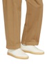 Figure View - Click To Enlarge - HENDERSON - Lace Up Pebbled Deer Leather Men's Sneakers