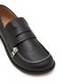 Detail View - Click To Enlarge - JW ANDERSON - Biker Zip Trim Leather Moccasins