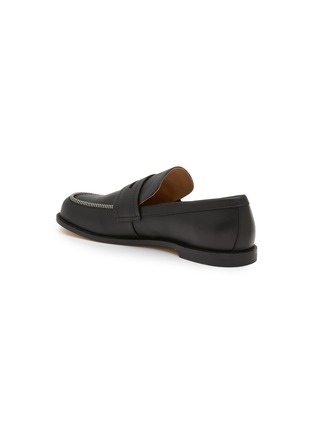  - JW ANDERSON - Biker Zip Trim Leather Moccasins
