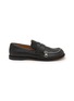 Main View - Click To Enlarge - JW ANDERSON - Biker Zip Trim Leather Moccasins