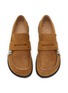 Detail View - Click To Enlarge - JW ANDERSON - Biker Zip Trim Suede Moccasins