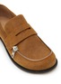 Detail View - Click To Enlarge - JW ANDERSON - Biker Zip Trim Suede Moccasins