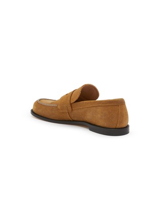  - JW ANDERSON - Biker Zip Trim Suede Moccasins