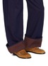 Figure View - Click To Enlarge - JW ANDERSON - Biker Zip Trim Suede Moccasins
