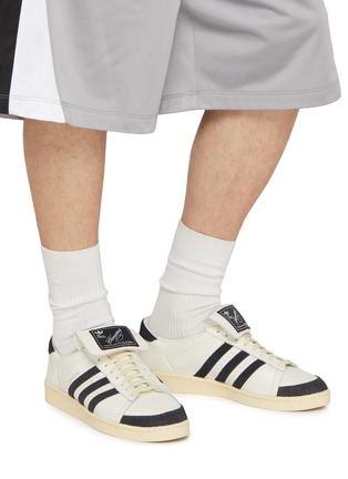 Figure View - Click To Enlarge - ADIDAS - x Willy Chavarria Jabbar Leather Low Top Men's Sneakers