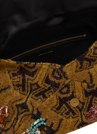Detail View - Click To Enlarge - DRIES VAN NOTEN - Embroidered Embellished Envelope Bag