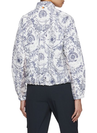 Back View - Click To Enlarge - SOUTHCAPE - Elasticated Hem Zip Up Jacket