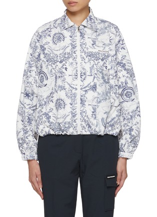 Main View - Click To Enlarge - SOUTHCAPE - Elasticated Hem Zip Up Jacket