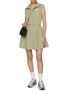 Figure View - Click To Enlarge - SOUTHCAPE - Kara Two Way Collar Dress