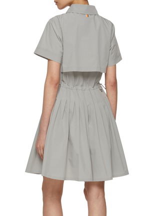 Back View - Click To Enlarge - SOUTHCAPE - Zip Up Pleated Dress