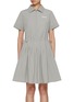 Main View - Click To Enlarge - SOUTHCAPE - Zip Up Pleated Dress