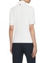 Back View - Click To Enlarge - SOUTHCAPE - High Neck Seersucker T-Shirt