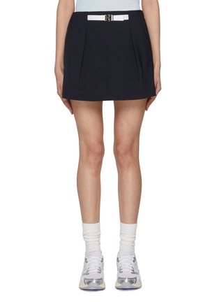 Main View - Click To Enlarge - SOUTHCAPE - Buckled Belt Mini Skirt