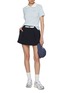 Figure View - Click To Enlarge - SOUTHCAPE - Buckled Belt Mini Skirt
