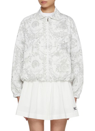 Main View - Click To Enlarge - SOUTHCAPE - Elasticated Hem Zip Up Jacket