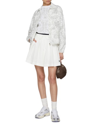 Figure View - Click To Enlarge - SOUTHCAPE - Elasticated Hem Zip Up Jacket