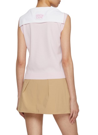 Back View - Click To Enlarge - SOUTHCAPE - Sailor Collar Logo Vest