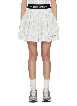 Main View - Click To Enlarge - SOUTHCAPE - Elasticated Pleated Mini Skirt