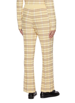 Back View - Click To Enlarge - GUEST IN RESIDENCE - Plaid Flared Pants