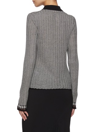 Back View - Click To Enlarge - GUEST IN RESIDENCE - Fine Striped Silk Linen Shirt