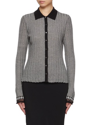 Main View - Click To Enlarge - GUEST IN RESIDENCE - Fine Striped Silk Linen Shirt
