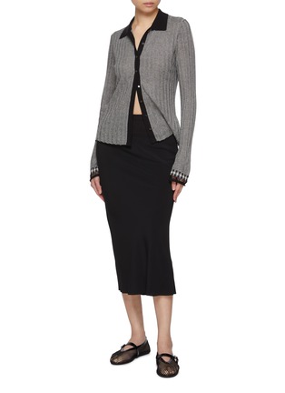 Figure View - Click To Enlarge - GUEST IN RESIDENCE - Fine Striped Silk Linen Shirt