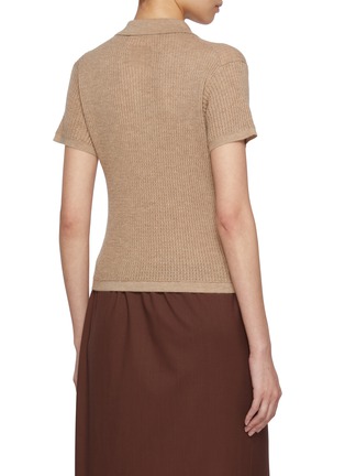 Back View - Click To Enlarge - GUEST IN RESIDENCE - Shrunken Cashmere Polo Shirt