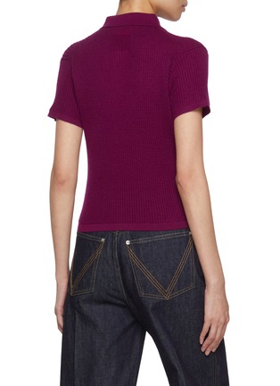 Back View - Click To Enlarge - GUEST IN RESIDENCE - Shrunken Cashmere Polo Shirt