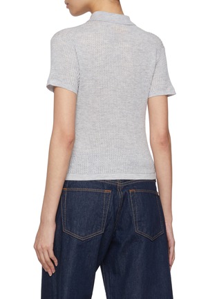 Back View - Click To Enlarge - GUEST IN RESIDENCE - Shrunken Cashmere Polo Shirt