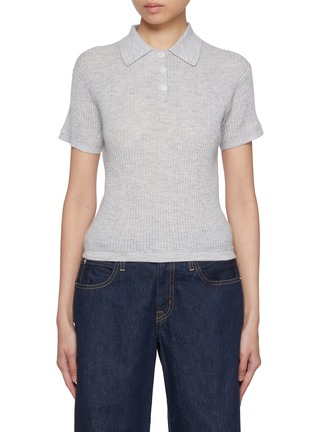 Main View - Click To Enlarge - GUEST IN RESIDENCE - Shrunken Cashmere Polo Shirt