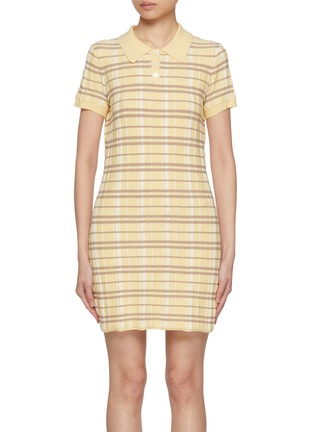 Main View - Click To Enlarge - GUEST IN RESIDENCE - Plaid Polo Dress