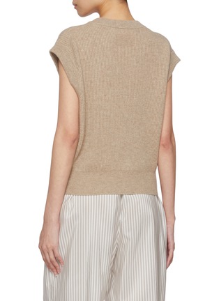 Back View - Click To Enlarge - GUEST IN RESIDENCE - Cashmere Rib Knit Vest