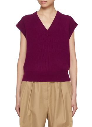 Main View - Click To Enlarge - GUEST IN RESIDENCE - Cashmere Rib Knit Vest
