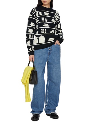 Figure View - Click To Enlarge - JW ANDERSON - Crockery Jacquard Wool Sweater