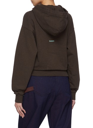 Back View - Click To Enlarge - JW ANDERSON - Tied Bow Cotton Hoodie